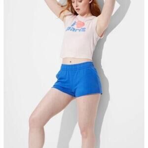 Wild Fable Women's High-Rise Knit Hot Pants Shorts - Cobalt Blue XL